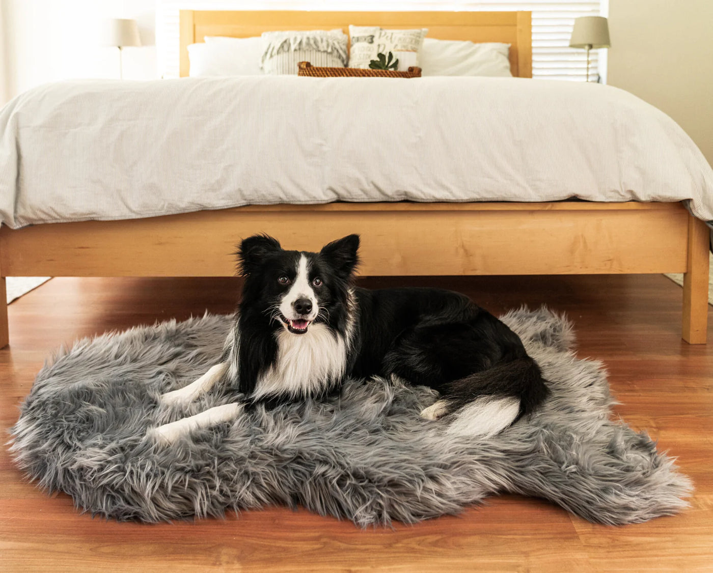 The PupPlush Orthopedic Dog Bed - Gray.